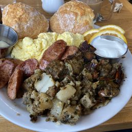 Sausage,Eggs and biscuits Sausage,Eggs and biscuits