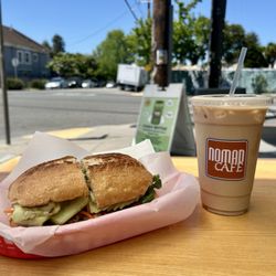 Nomad Cafe - Pork Chop Banh Mi + Chai latte - My fave lunch combo from here! Nom nom!