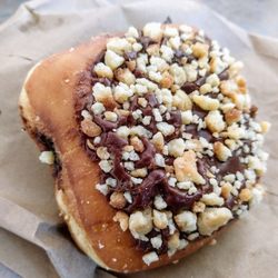 Dunkin' - Cookie dough & Brownie batter filling in one donut!  Go get one!!