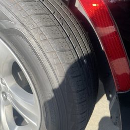 Nail in tire Nail in tire