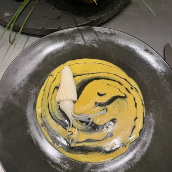 Alinea - Squid with coconut noodle tentacles - New American Near Me - Chicago, Illinois