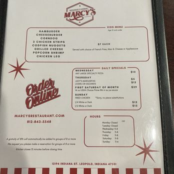 Marcy's Restaurant - Seafood Near Me - Leopold, Indiana Marcy's Restaurant - Seafood Near Me - Leopold, Indiana