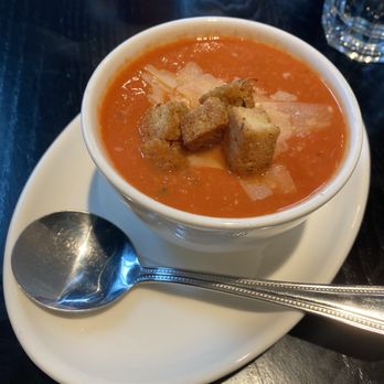 Cafe Patachou At The Stutz - Tomato artichoke soup cup - Breakfast & Brunch Near Me - Indianapolis, Indiana