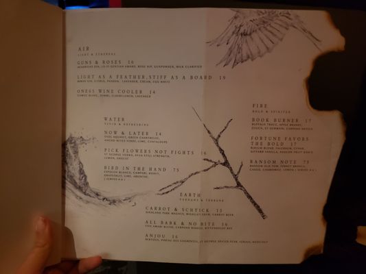 Menu photo 6 Elements Bar & Lounge San Francisco, CA