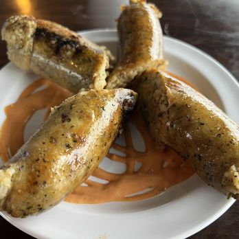 Trapps - Smoked Boudin on a house made Remoulade - Cajun/Creole Near Me - West Monroe, Louisiana Trapps - Smoked Boudin on a house made Remoulade - Cajun/Creole Near Me - West Monroe, Louisiana