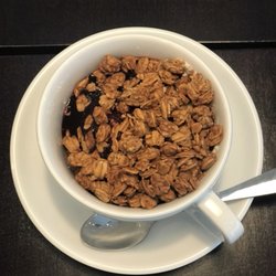 Crow Moon Coffee - Greek Yogurt Parfait, local Greek yogurt topped off with GF granola and marionberry jam.