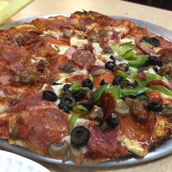 Premier Brick Oven Pizza - Medium - half combo, half premier meat. - Pizza Near Me - Madera, California