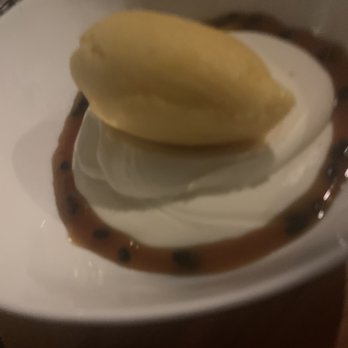Florie's - White chocolate mouse w passion fruit - Salad Near Me - Palm Beach, Florida