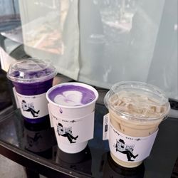 Less & More Coffee - Ube Latte and Chai Latte