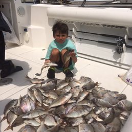 We caught hundreds of fish!!! Captain fish was determined to make our day unforgettable!
