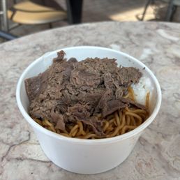 Bulgogi + yakisoba noodles Bulgogi + yakisoba noodles