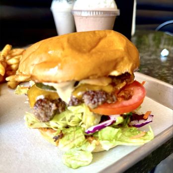 The Food Box - B. Cheese burger, fries and milkshake - Burgers Near Me - San Diego, California