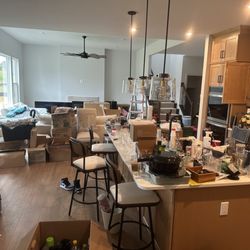 Unpacked and organized kitchen