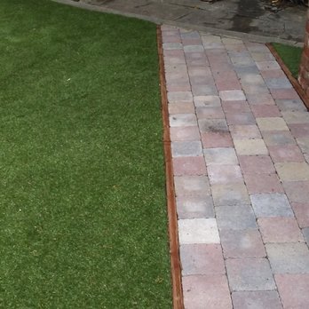 Pardes Air - Paver + artificial grass installation. - Heating & Air Conditioning/HVAC Near Me