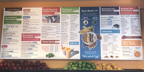 Menu photo 2 The Orange Peel St. George, UT Menu photo 2 The Orange Peel St. George, UT