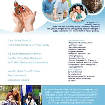 1. Helping Hands Care Giving