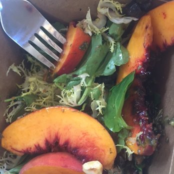 Crossroads Kitchen - Watercress Peach Salad - Fantastic - Vegan Near Me - Los Angeles, California