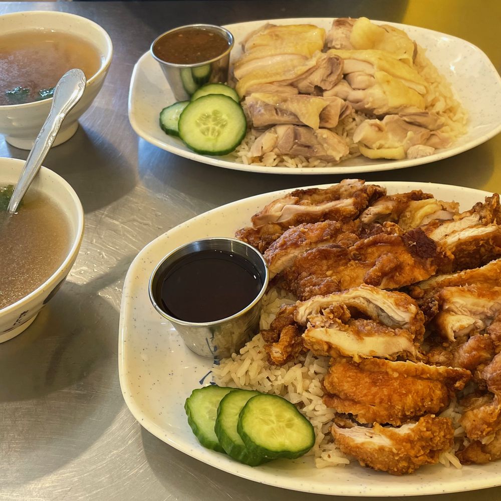 What Da Chick rice dish + Crispy Chicken rice dish What Da Chick rice dish + Crispy Chicken rice dish