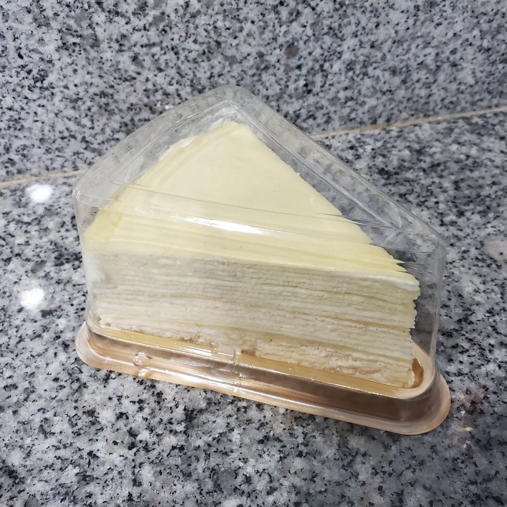 Timeless Tea - Durian Mille Crepe Cake - Bubble Tea Near Me - Bellevue, Washington Timeless Tea - Durian Mille Crepe Cake - Bubble Tea Near Me - Bellevue, Washington