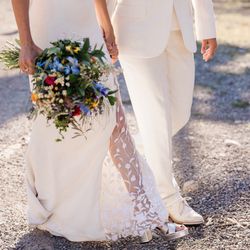 Karissa Wright Photography - The brides walking together