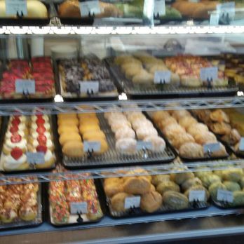 Cafe Dulce - Strawberry cream: second shelf far left Maple bacon: bottome self far left - Coffee & Tea Near Me - Los Angeles, California