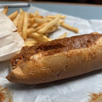 The Biscuit Factory - Dog all the way side of fries - American Near Me - High Point, North Carolina The Biscuit Factory - Dog all the way side of fries - American Near Me - High Point, North Carolina