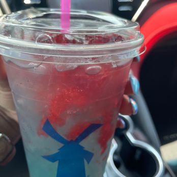 Dutch Bros Coffee - Tropical Lemonade with strawberries - Juice Bars & Smoothies Near Me - Richmond, Texas Dutch Bros Coffee - Tropical Lemonade with strawberries - Juice Bars & Smoothies Near Me - Richmond, Texas