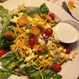 Side salad- their ranch is delish! Side salad- their ranch is delish!