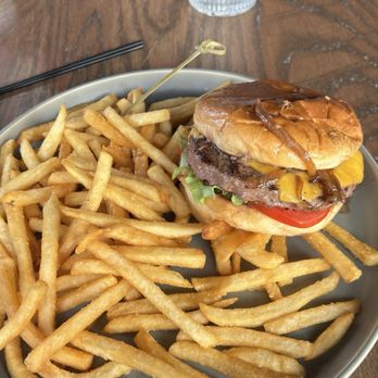 Paloma - Cheeseburger and fries - Latin American Near Me - Keego Harbor, Michigan