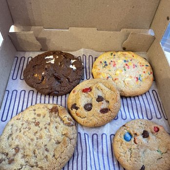 Insomnia Cookies - Salted caramel cookie, double fudge, firecracker M&M, birthday cake and Vegan Gluten Free Chocolate Chip - Ice Cream & Frozen Yogurt Near Me - San Diego, California Insomnia Cookies - Salted caramel cookie, double fudge, firecracker M&M, birthday cake and Vegan Gluten Free Chocolate Chip - Ice Cream & Frozen Yogurt Near Me - San Diego, California