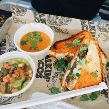 Talkin' Tacos Brickell - Birria grilled cheese - Tacos Near Me - Miami, Florida Talkin' Tacos Brickell - Birria grilled cheese - Tacos Near Me - Miami, Florida