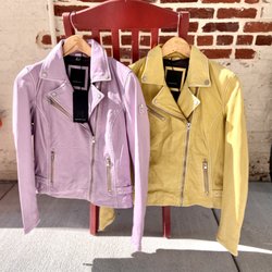 Fresh Boutique - Mauritius leather jackets in Pops of color!