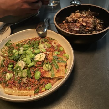Ryla - Mapo Pasta and Crispy Brussels Sprouts - Asian Fusion Near Me - Hermosa Beach, California