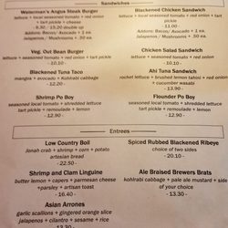 Waterman's Brewing - Menu