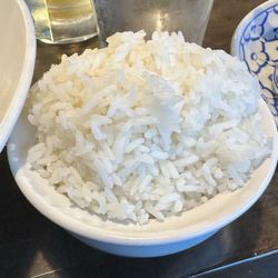 Mae's Thai Cuisine - Rice for the curry, crab, and veggie stir fry