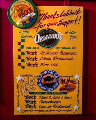 Menu photo 7 Orlando's Italian Restaurant Lubbock, TX Menu photo 7 Orlando's Italian Restaurant Lubbock, TX