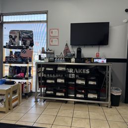 Display and complementary pop corn in waiting area