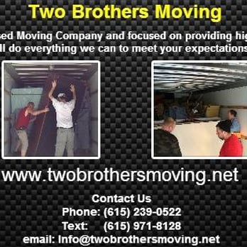 Two Brothers Moving 14 Reviews Movers 1014 Lennox Ave Greenbrier Tn Phone Number