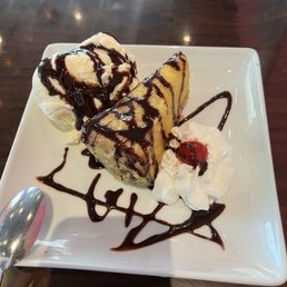 Cheesecake Tempura with Ice Cream