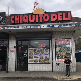 Chiquito Deli - a man standing in front of a restaurant - Spanish Near Me - West Babylon, New York Chiquito Deli - a man standing in front of a restaurant - Spanish Near Me - West Babylon, New York