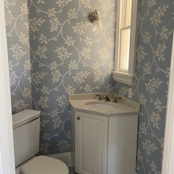 Feitoza Service - After - bathroom 1 - Wallpapering Near Me