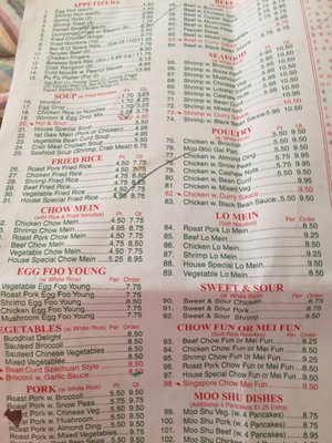 Menu photo 5 Chinatown Canton, CT