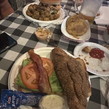 Ground Zero Blues Club - BLT catfish sandwich. The fish was amazing! The BLT needed more bacon but it didn't mater. - Jazz & Blues Near Me - Clarksdale, Mississippi