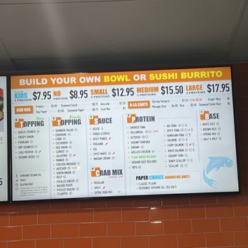 Poké Eats - Menu inside - Poke Near Me - Chandler, Arizona