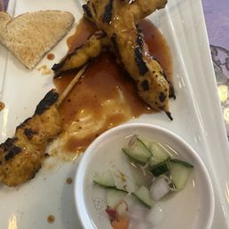 CHICKEN SATAY (HALF ATE BUT IT WAS A BEAUTIFUL DISPLAY) CHICKEN SATAY (HALF ATE BUT IT WAS A BEAUTIFUL DISPLAY)