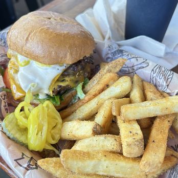 Brooks Burgers - Half lb supreme - Hot Dogs Near Me - Pismo Beach, California
