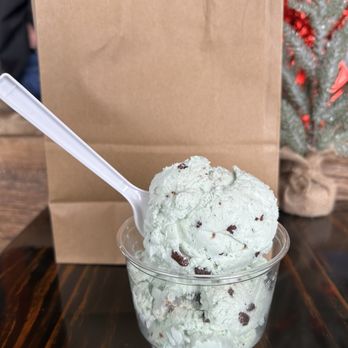 Platter's Chocolate Factory - "Small" mint ting-a-ling ice cream - Ice Cream & Frozen Yogurt Near Me - North Tonawanda, New York Platter's Chocolate Factory - "Small" mint ting-a-ling ice cream - Ice Cream & Frozen Yogurt Near Me - North Tonawanda, New York