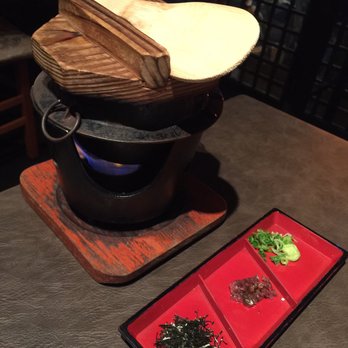 Tsukuneya Robata Grill - The pot that cooked the eel rice. - Izakaya Near Me - Honolulu, Hawaii Tsukuneya Robata Grill - The pot that cooked the eel rice. - Izakaya Near Me - Honolulu, Hawaii