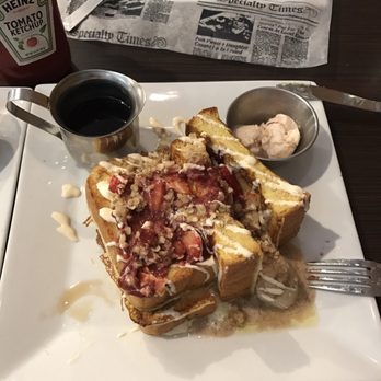 Meemom's - Strawberry crumb French toast - Coffee & Tea Near Me - Middletown, New Jersey Meemom's - Strawberry crumb French toast - Coffee & Tea Near Me - Middletown, New Jersey
