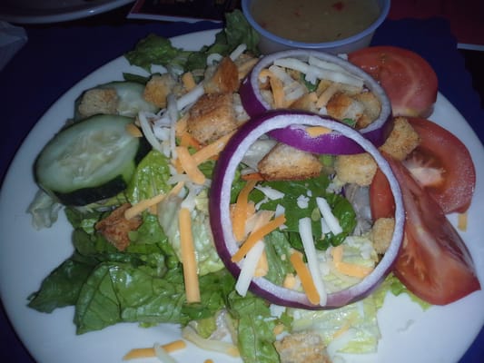 Photo of Legendary McDini's - National City, CA, US. Dinner salad (comes with steak & seafood dinners)